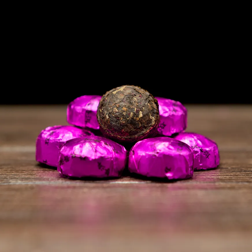 Шу Пуэр с розой 10 штук, Фото Шу Пуэр с розой 10 штук, Картинка